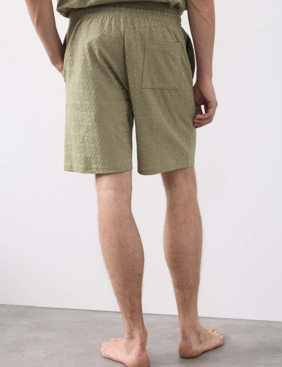 Cotton Rich Jacquard Pyjama Shorts