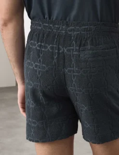 Cotton Rich Jacquard Towelling Shorts