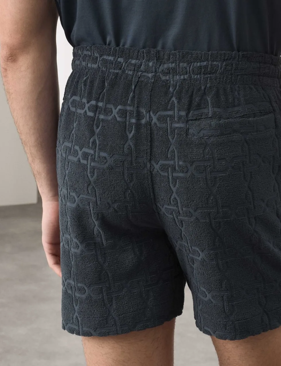 Cotton Rich Jacquard Towelling Shorts