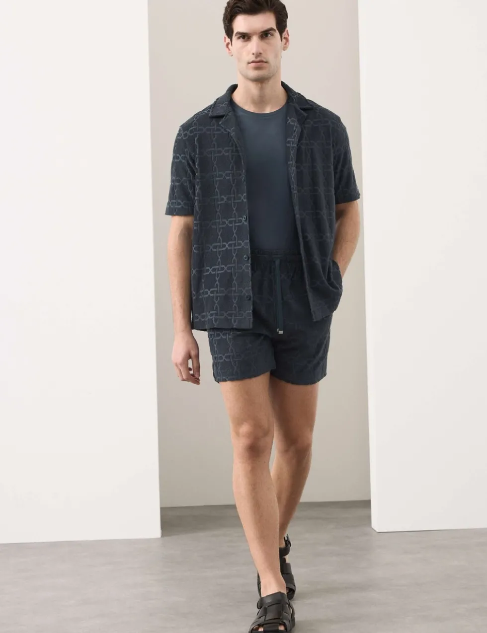 Cotton Rich Jacquard Towelling Shorts