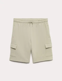 Cotton Rich Jersey Cargo Shorts (6-16 Yrs)