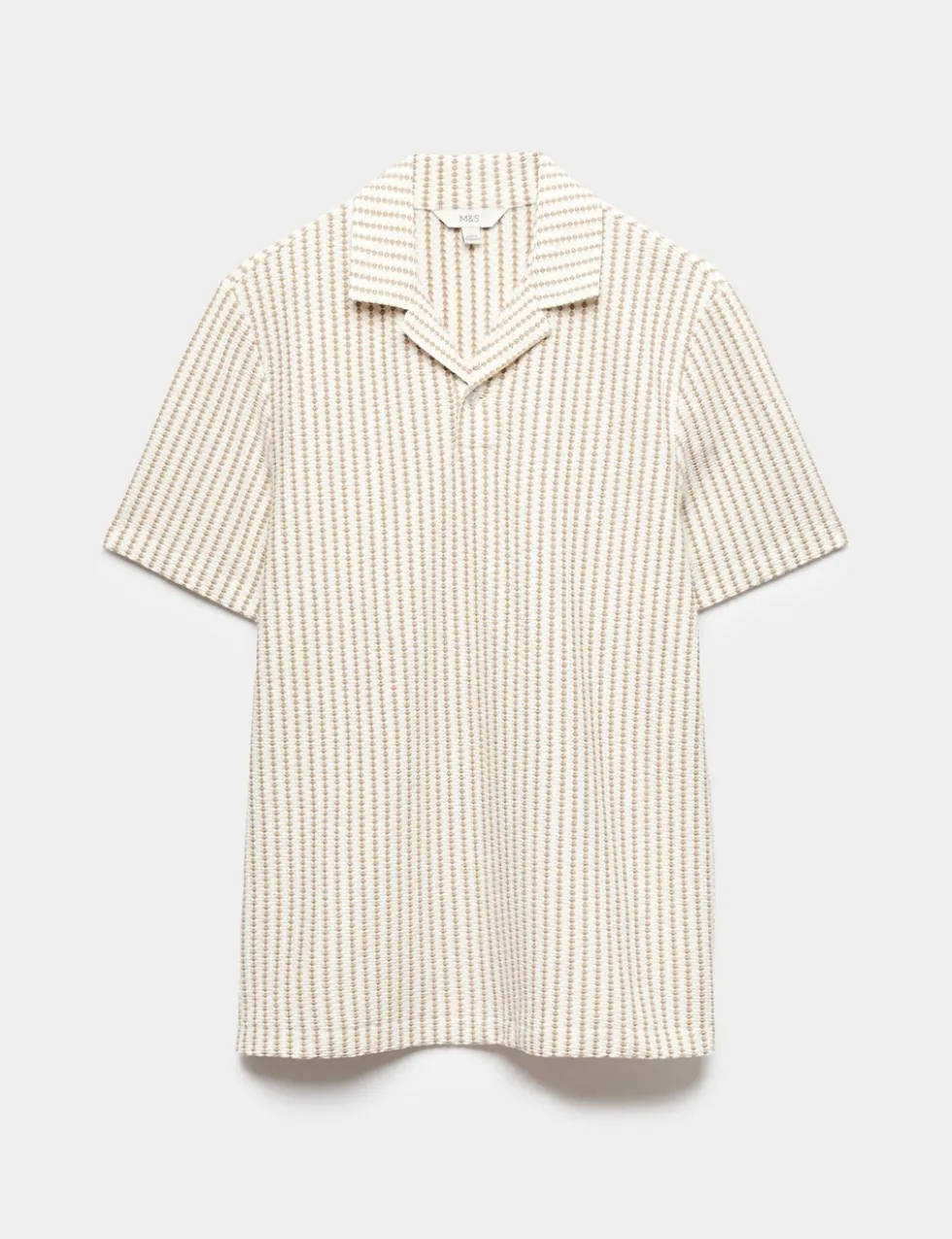 Cotton Rich Jersey Geometric Polo Shirt