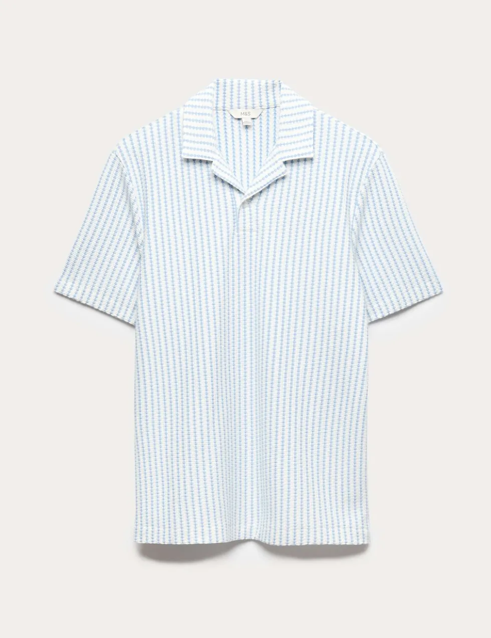 Cotton Rich Jersey Geometric Polo Shirt
