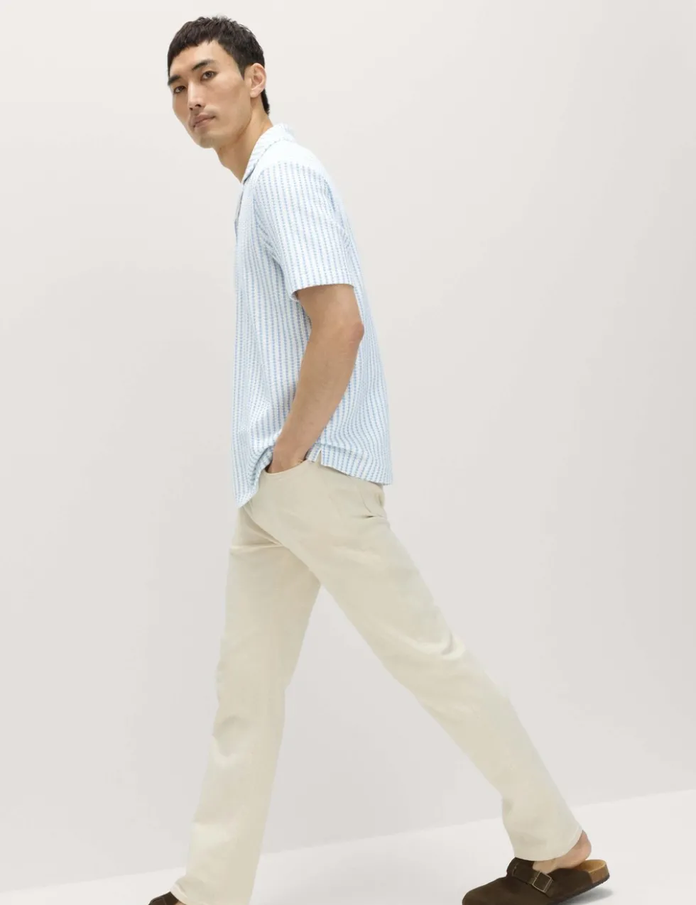 Cotton Rich Jersey Geometric Polo Shirt