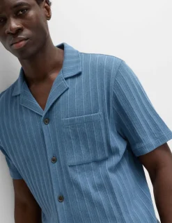Cotton Rich Jersey Textured Loungewear Top
