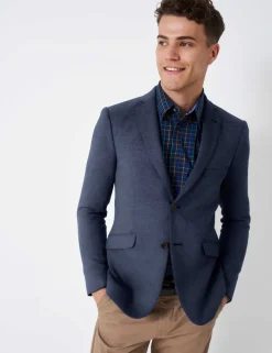 Cotton Rich Jersey Textured Blazer