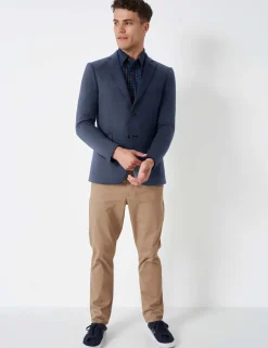 Cotton Rich Jersey Textured Blazer