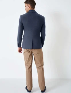 Cotton Rich Jersey Textured Blazer