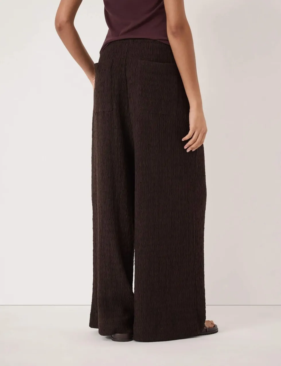 Cotton Rich Jersey Wide Leg Trousers