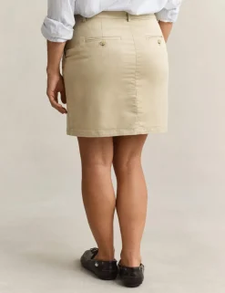Cotton Rich Knee Length A-Line Skirt