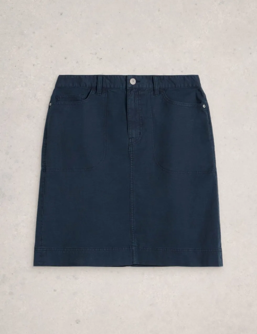Cotton Rich Knee Length A-Line Skirt