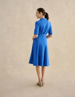 Cotton Rich Knee Length Skater Dress