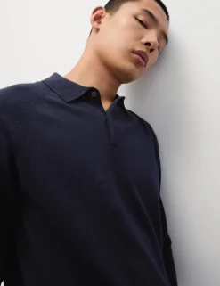 Cotton Rich Knitted Polo Shirt