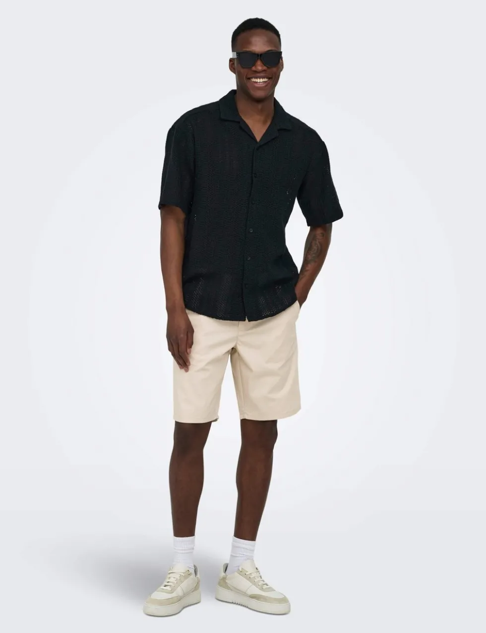 Cotton Rich Knitted Short Sleeve Shirt