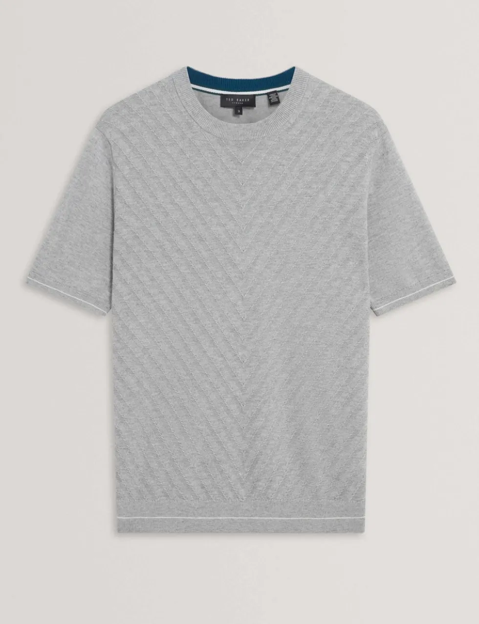 Cotton Rich Knitted T-Shirt with Wool