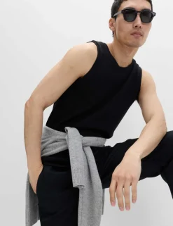 Cotton Rich Knitted Vest