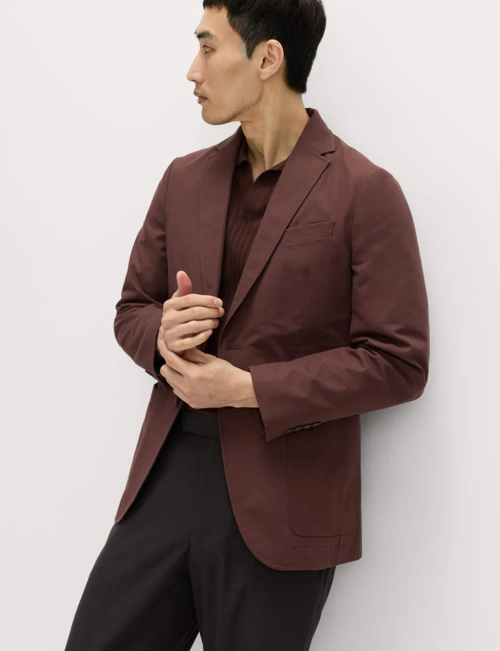 Cotton Rich Laundered Canvas Blazer