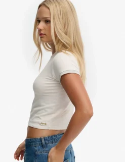 Cotton Rich Layered Crop T-Shirt