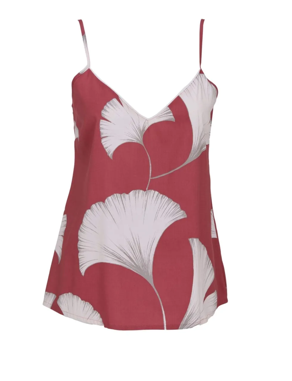 Cotton Rich Leaf Print Cami Top