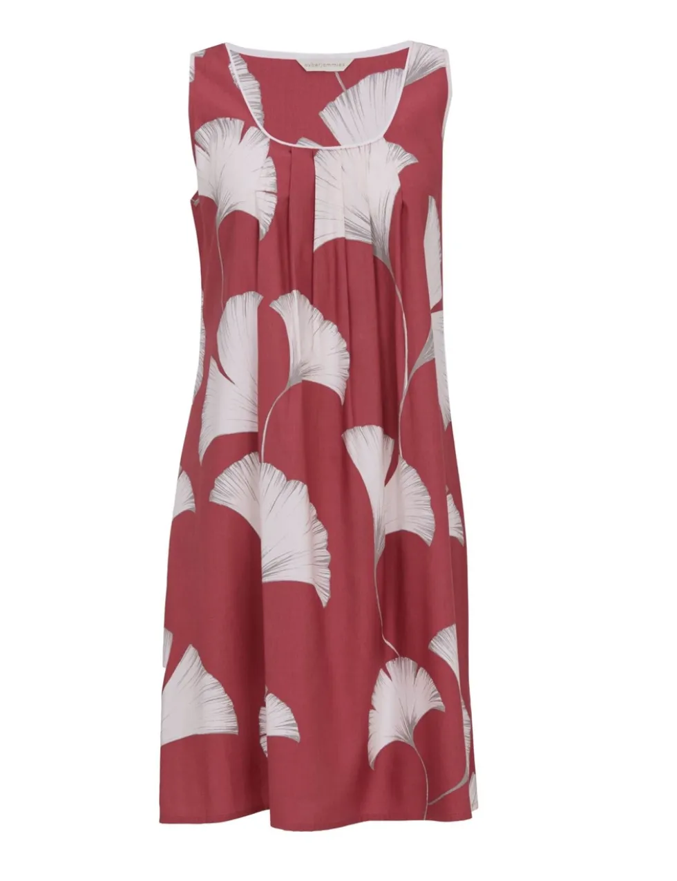 Cotton Rich Leaf Print Short Nightdress