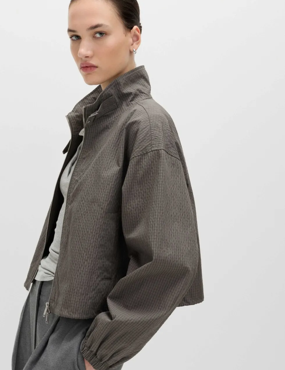 Cotton Rich Lightweight Buckle Short Jacket