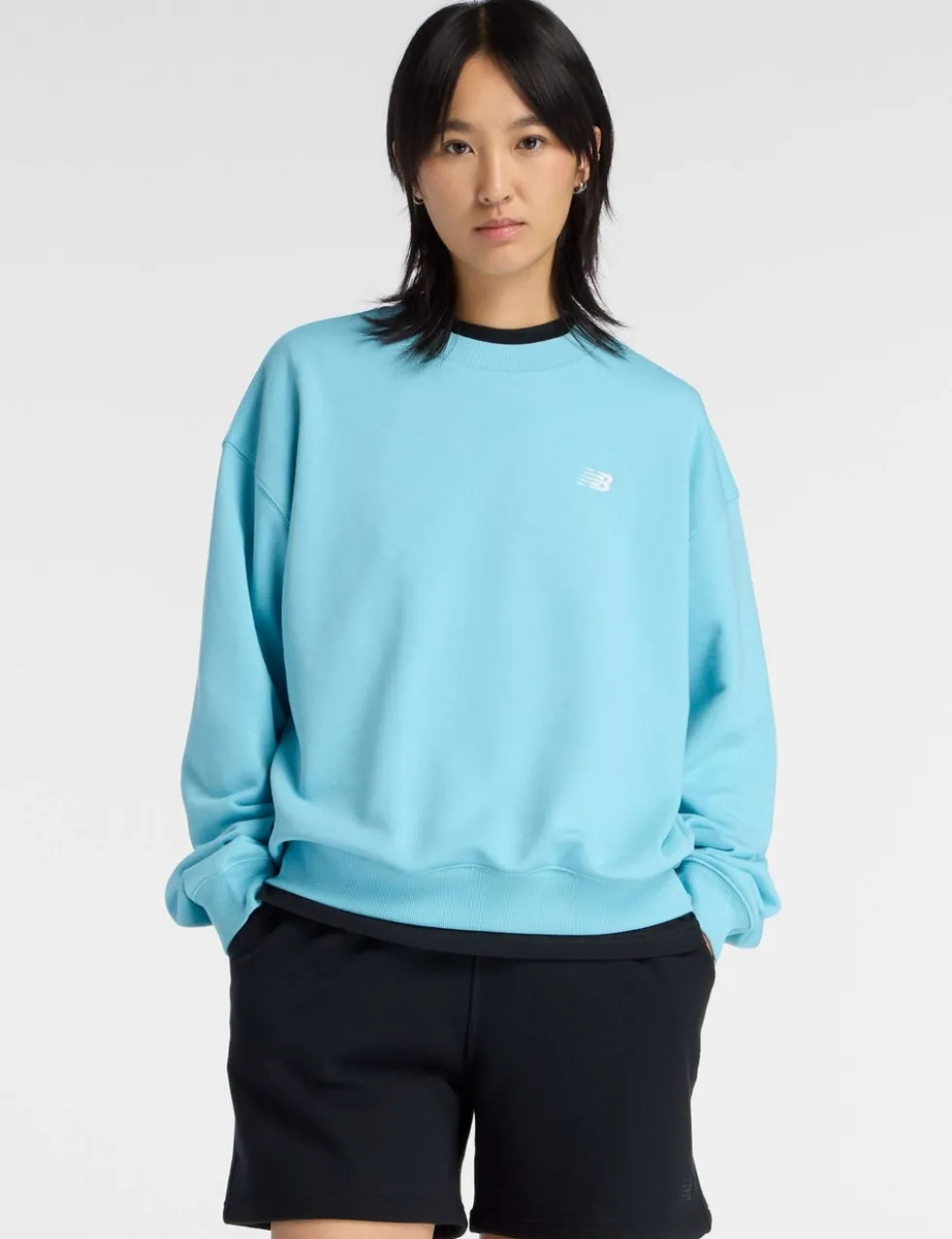 Cotton Rich Logo Crew Neck Sweatshirt