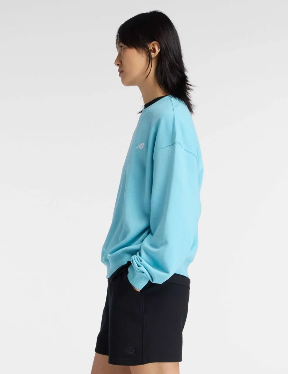 Cotton Rich Logo Crew Neck Sweatshirt