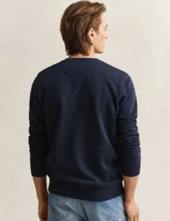Cotton Rich Logo Crew Neck Sweatshirt
