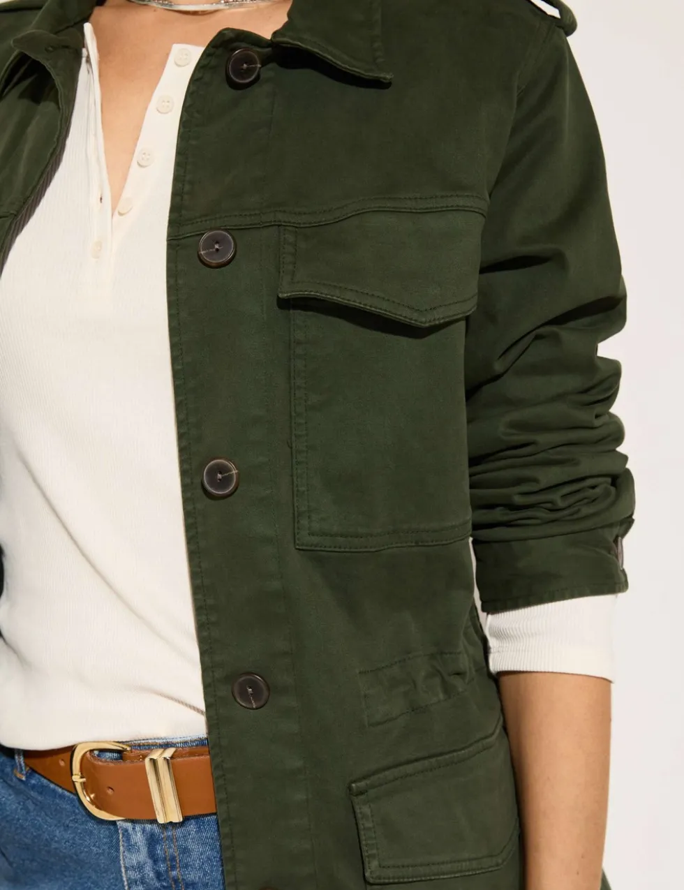 Cotton Rich Longline Utility Jacket