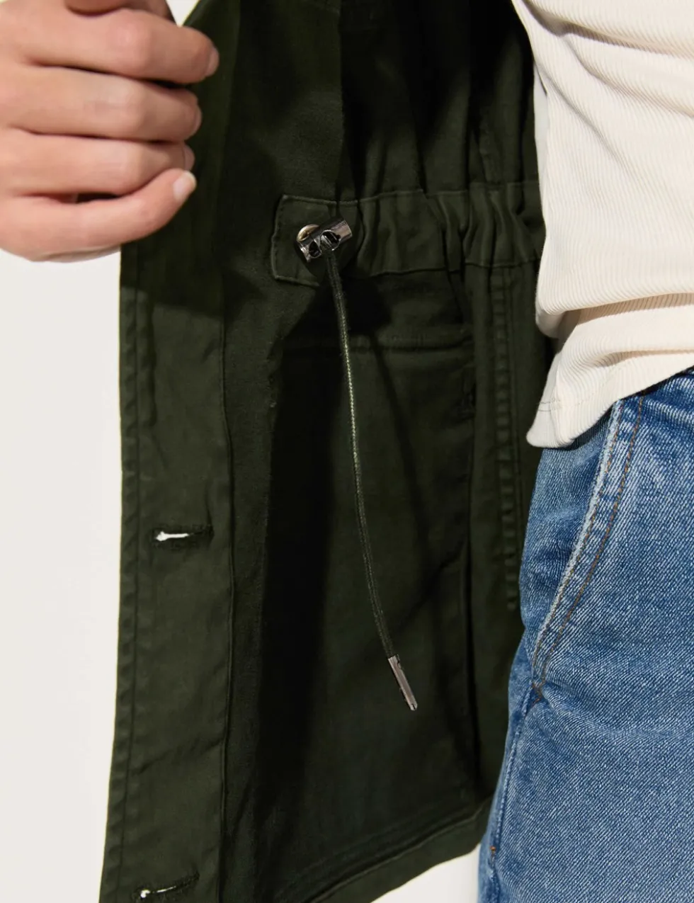 Cotton Rich Longline Utility Jacket