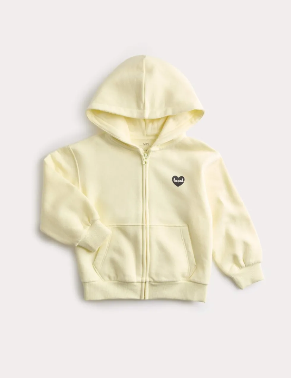 Cotton Rich Loved Zip Through Hoodie (2-8 Yrs)