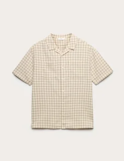 Cotton Rich Micro Check Shirt (6-16 Yrs)