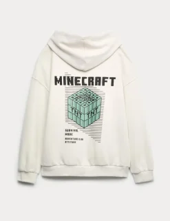 Cotton Rich Minecraftâ„¢ Graphic Hoodie (6-16 Yrs)