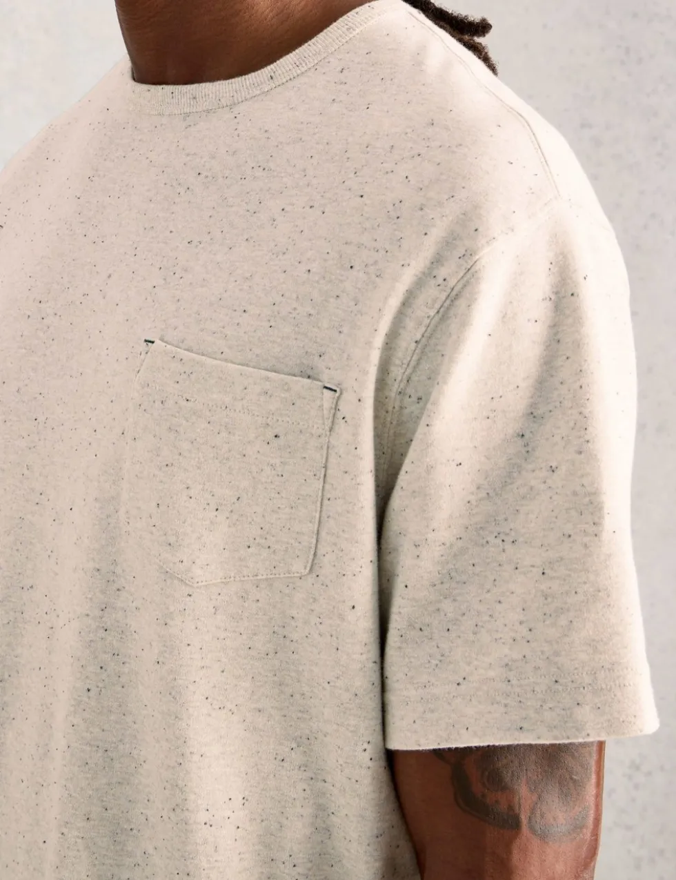 Cotton Rich Nep Crew Neck T-Shirt