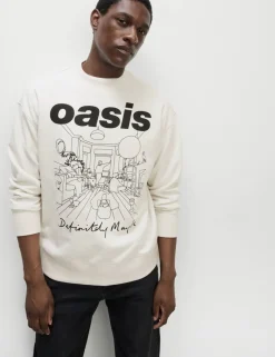 Cotton Rich Oasis Graphic Sweatshirt