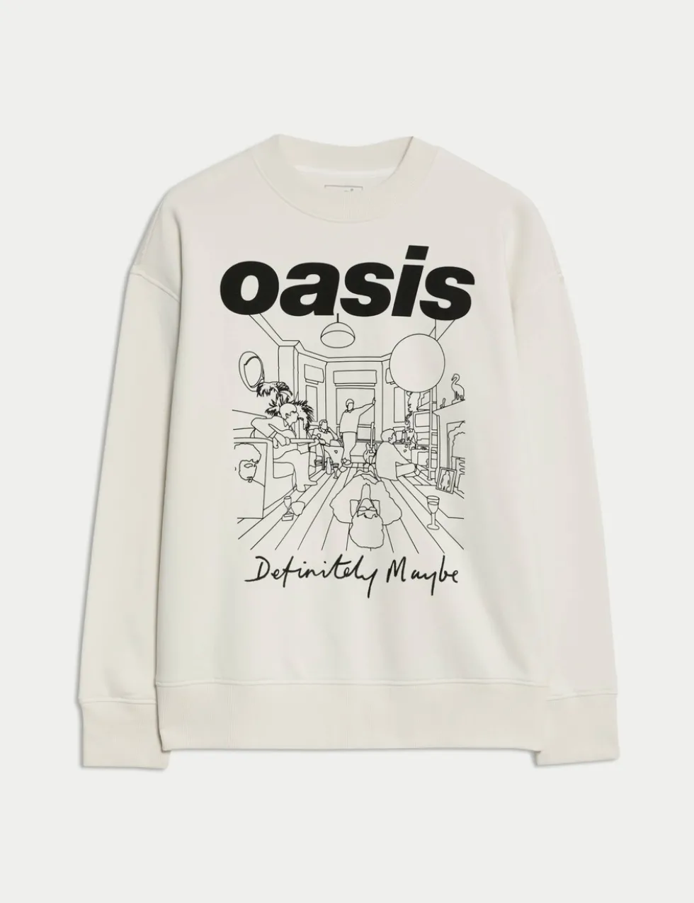 Cotton Rich Oasis Graphic Sweatshirt