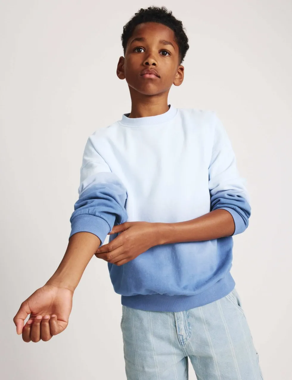 Cotton Rich Ombre Back Graphic Sweatshirt (6-16 Yrs)