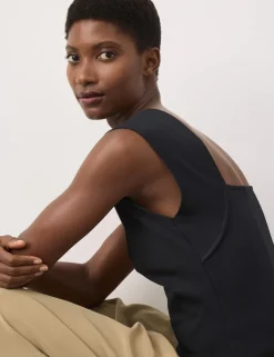 Cotton Rich Open Back Vest Top