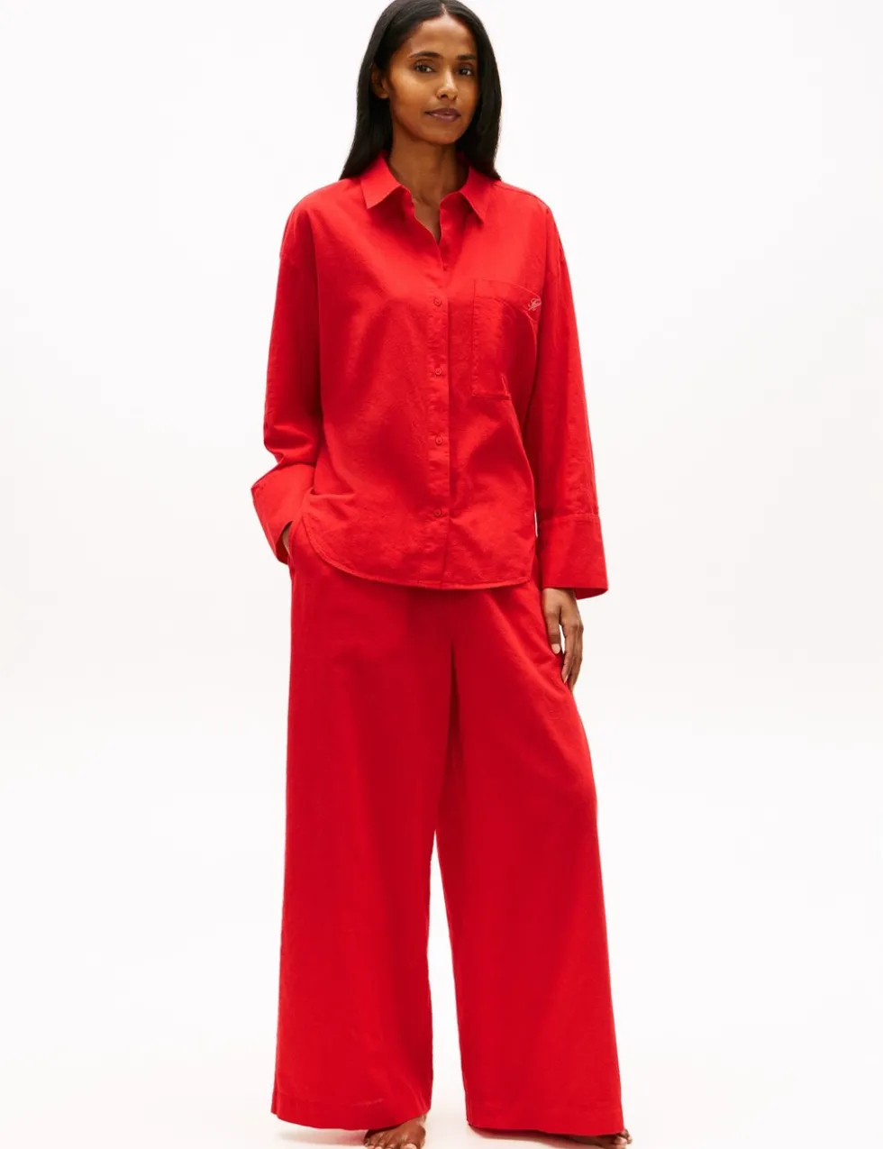 Cotton Rich Oversized Beach Cover Up Shirt