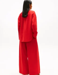 Cotton Rich Oversized Beach Cover Up Shirt