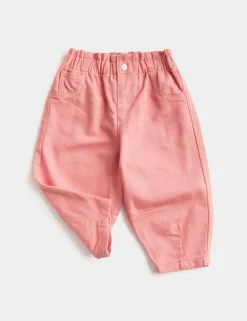 Cotton Rich Paperbag Jeans (0-6 Yrs)