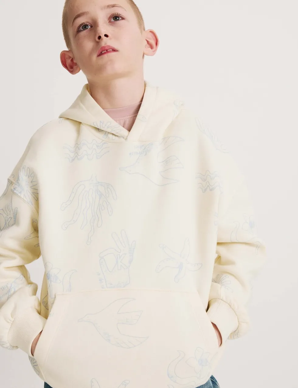 Cotton Rich Patterned Hoodie (6-16 Yrs)