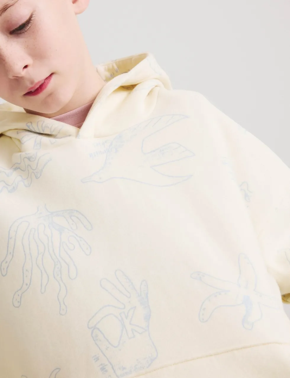 Cotton Rich Patterned Hoodie (6-16 Yrs)