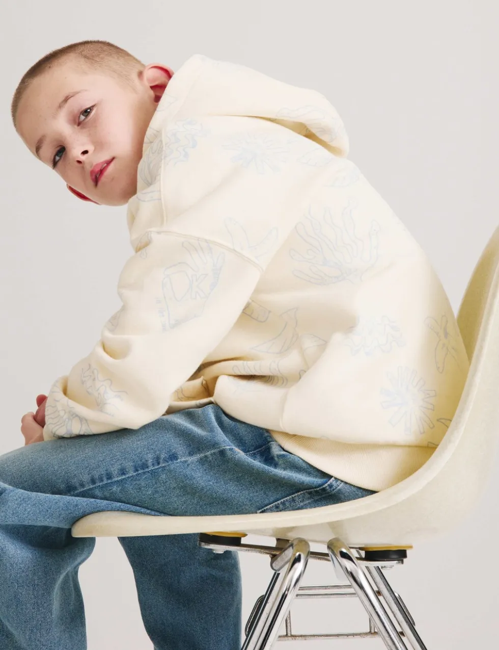 Cotton Rich Patterned Hoodie (6-16 Yrs)