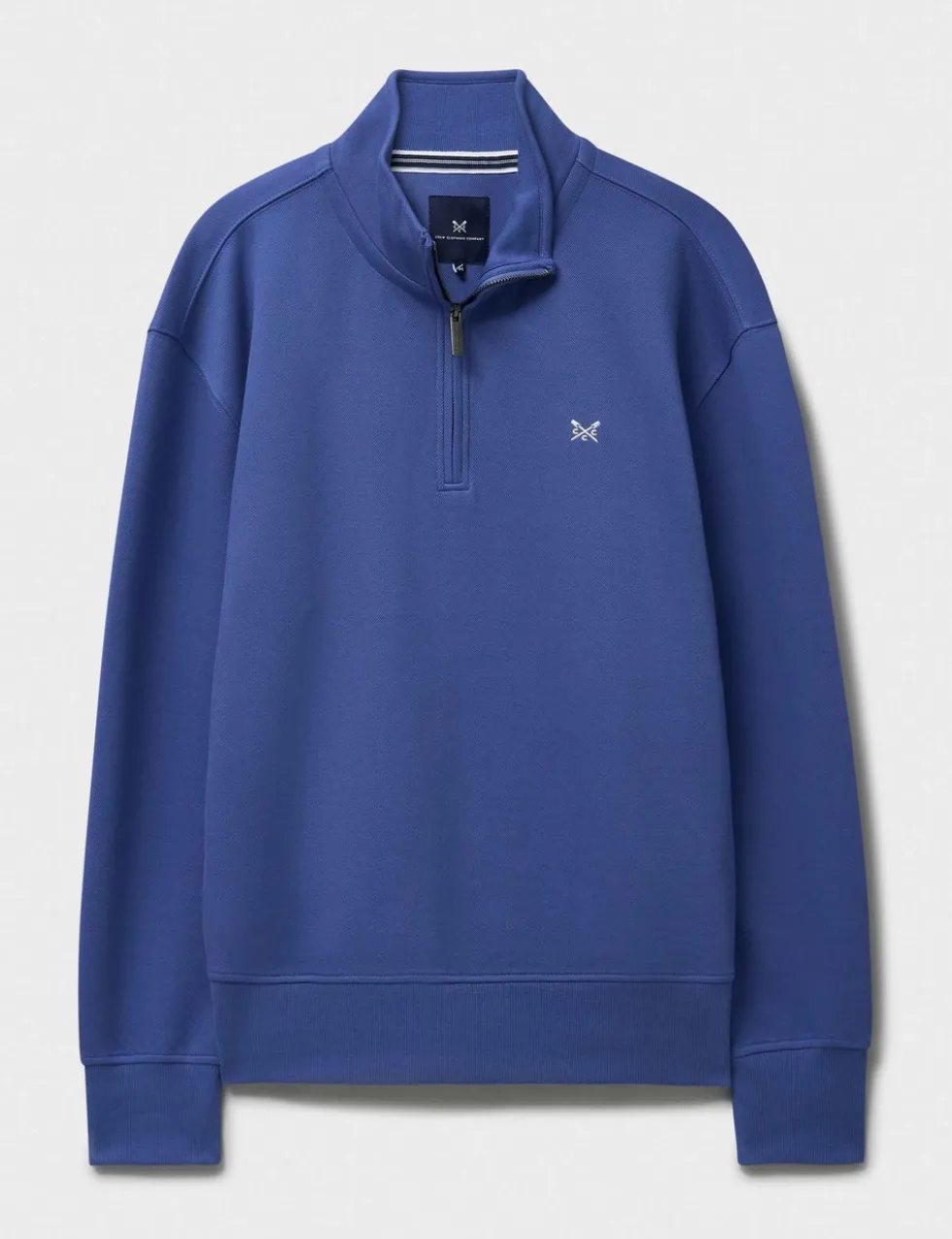 Cotton Rich Pique Half Zip Sweatshirt