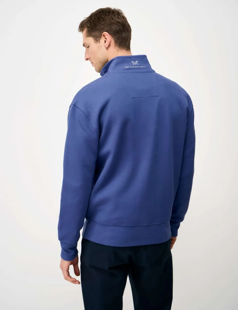 Cotton Rich Pique Half Zip Sweatshirt