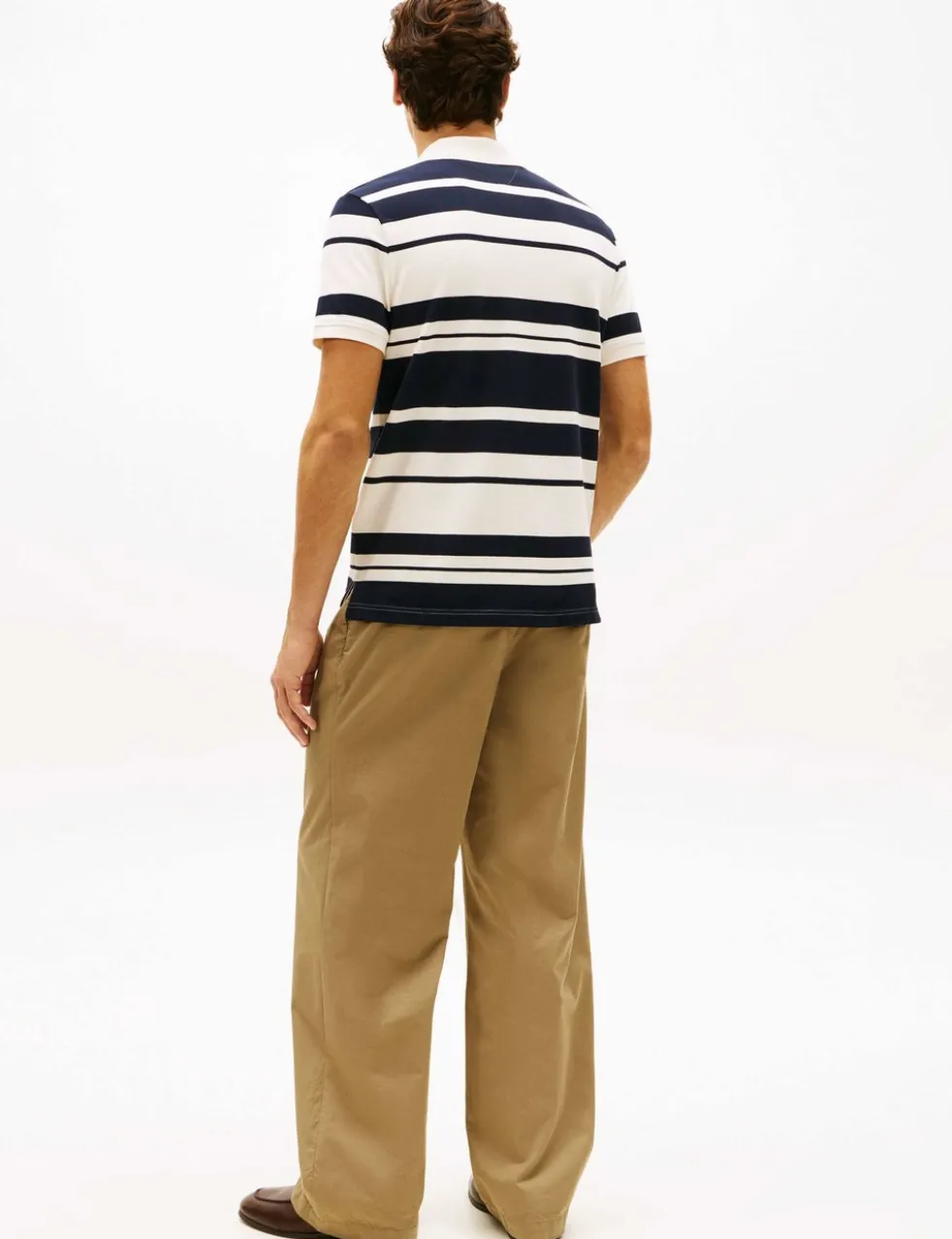 Cotton Rich Pique Striped Polo Shirt