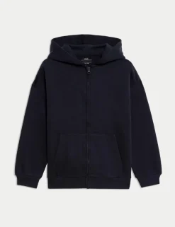 Cotton Rich Plain Hoodie (6-16 Yrs)