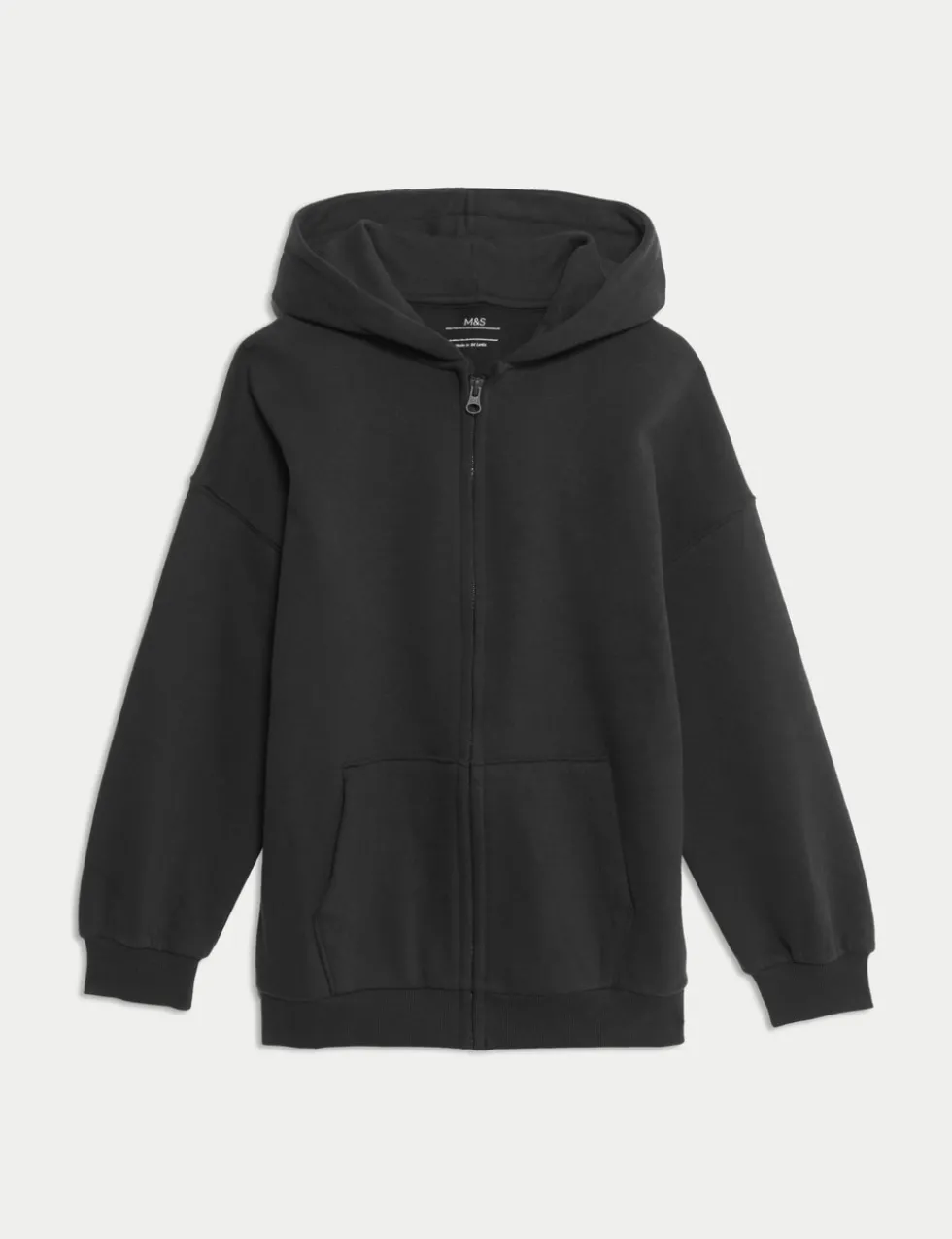 Cotton Rich Plain Hoodie (6-16 Yrs)