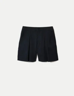 Cotton Rich Pleat Front Chino Shorts